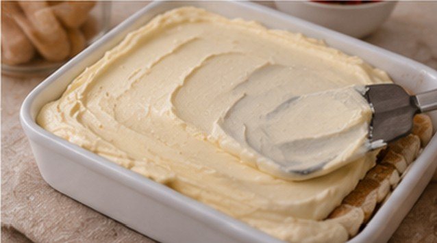 Tiramisu wird geschichtet