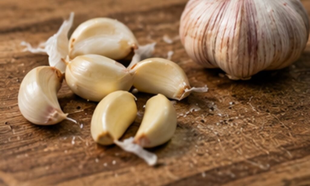 Knoblauch wird gepellt