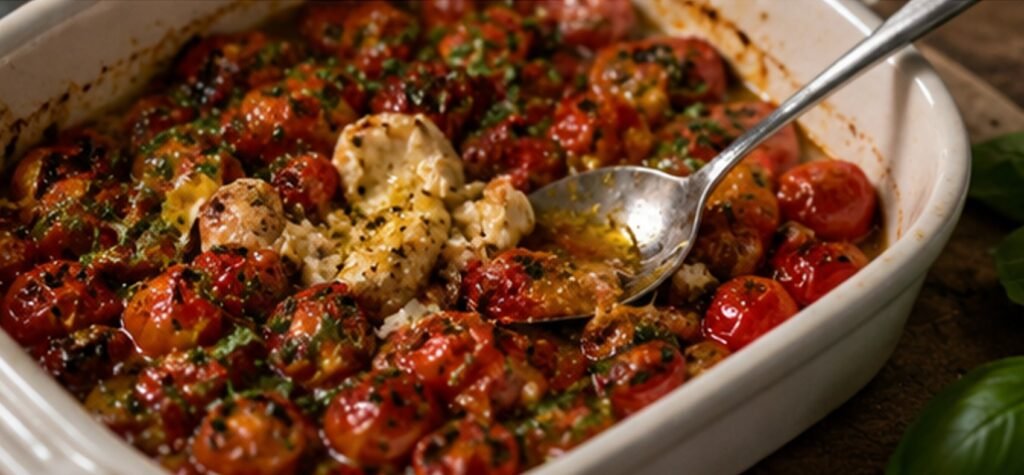 geröstete Tomaten mit Knoblauchzehen