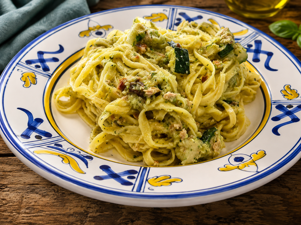 Linguine Zucchine e Tonno al Limone