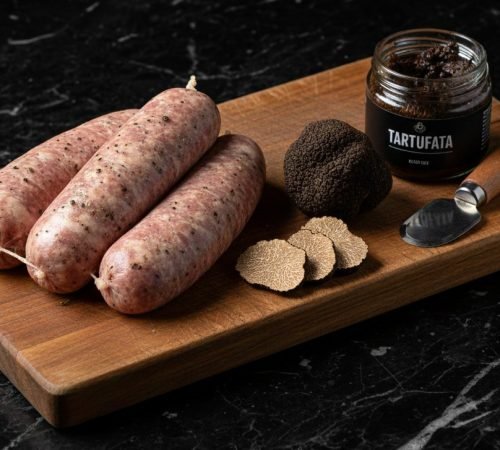 Salsiccia und Trüffel auf einem